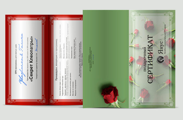 Подарочный сертификат Янус